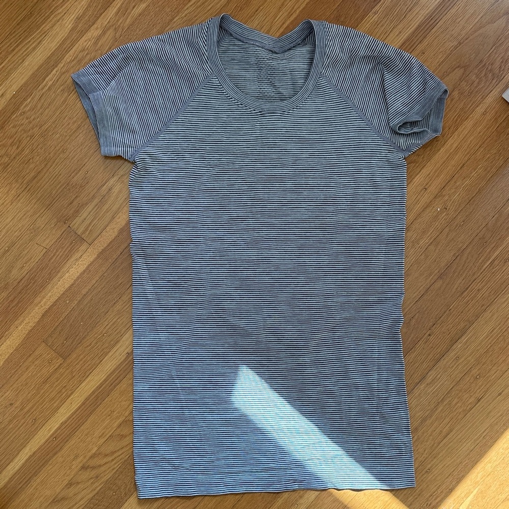 Striped Women's Workout Top